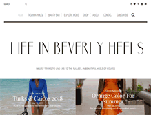 Tablet Screenshot of lifeinbeverlyheels.com